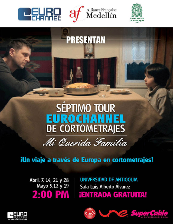 [Evento] Proyección del Séptimo Tour Eurochannel de Cortometrajes en la Universidad de Antioquia