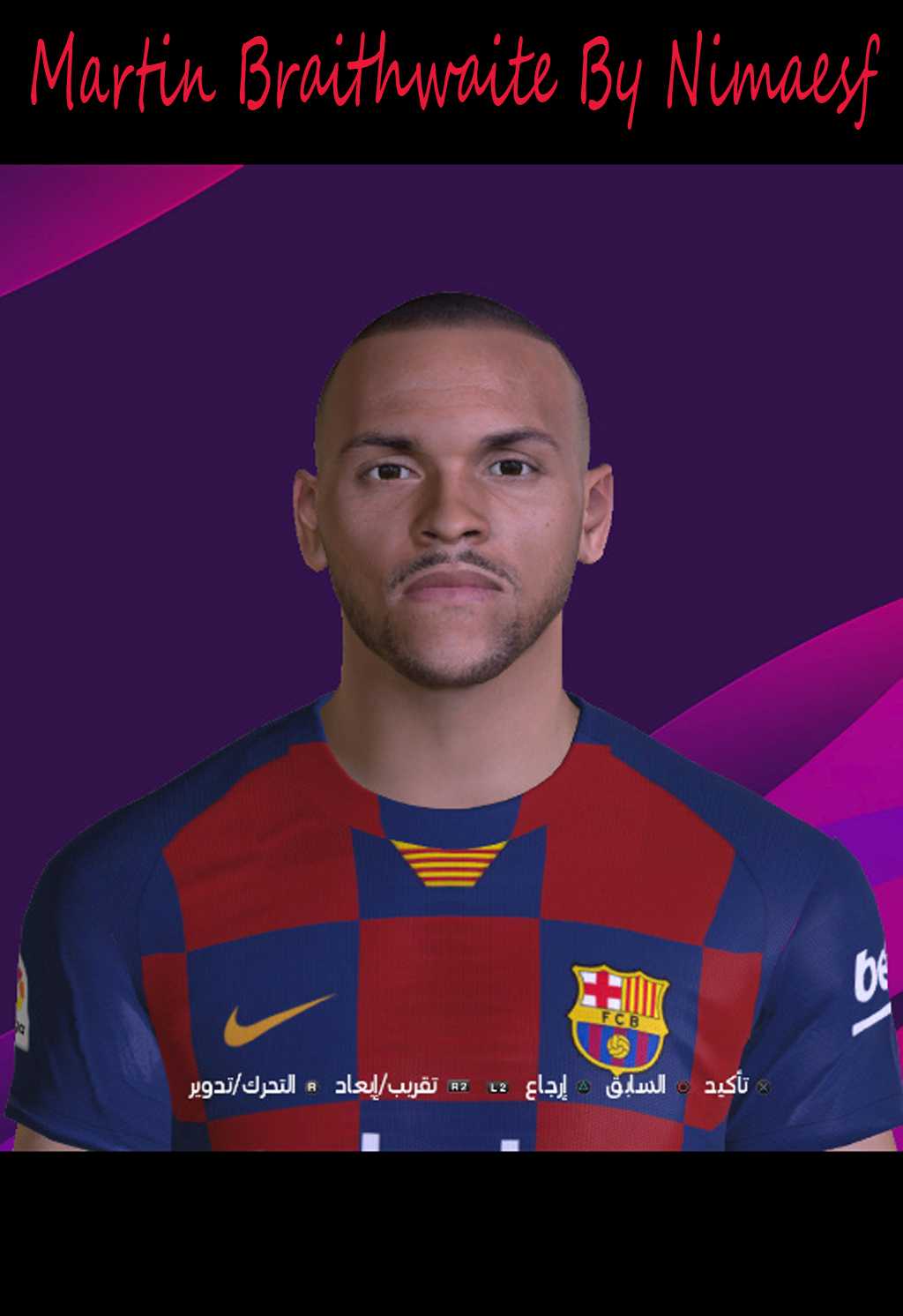 PES 2017 Martin Braithwaite Face By Nimaesf ~ PES PATCH ...