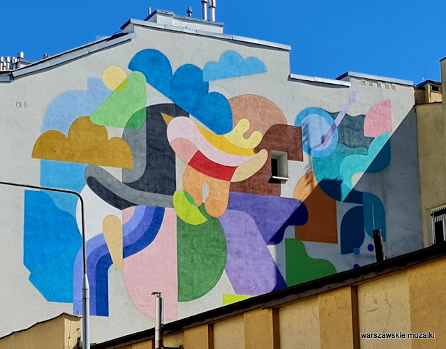 Warszawa Warsaw Mokotów Oli-B mural mokotowskie murale streetmural murals w hołdzie dla Rene Magritte