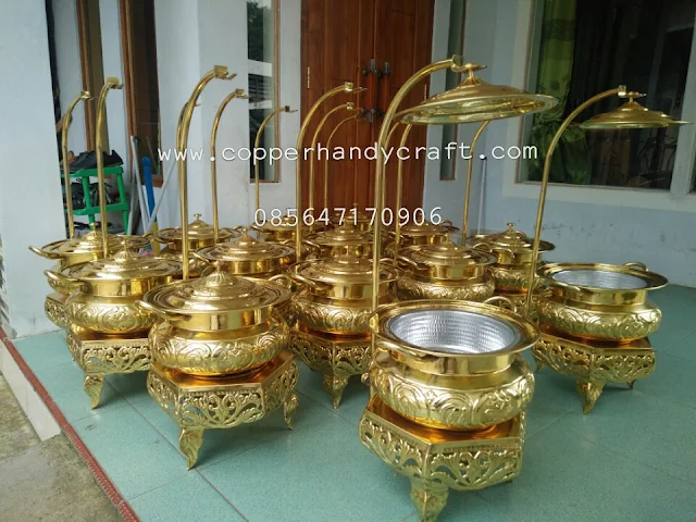 Jual Produk pemanas Tembaga terbaru 2022 - Chafingdish custom Tembaga - Pemanas Tembaga Desain Sesuai Permintaan  -