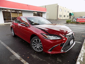 2019 Lexus ES300h with collision damage at Almost Everything Auto Body.
