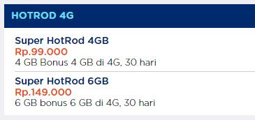 paket internet 4g xl