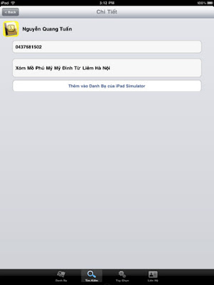 Phần mềm Yellow Pages Vietnam trên Iphone
