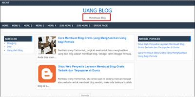  sesudah Anda berhasil bikin blog di blogger sesuai Pengertian, Fungsi, dan Contoh Deskripsi Blog di Blogger beserta Cara Membuatnya