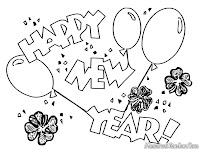 New Year Coloring Pages