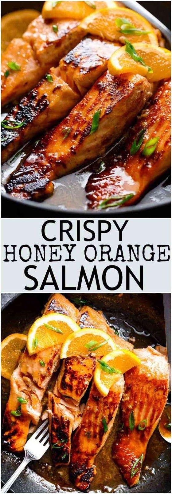 crispy honey orange glazed salmon fillets are pan-fried in the most beautiful honey-orange-garlic sauce, with a splash of soy for added flavour! Ingredients 2 tablespoons butter (or use olive oil if…