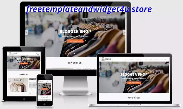 R Shop Blogger Template Free Download.