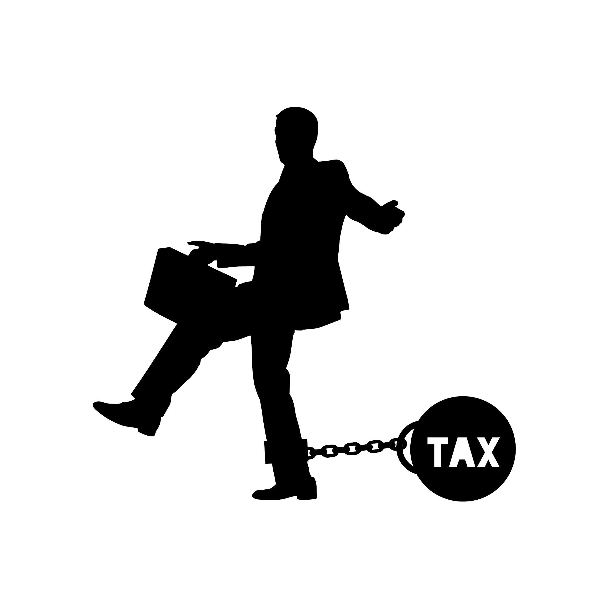 Taxes duty silhouette design