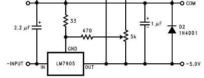 Rangkaian ic regulator 79xx