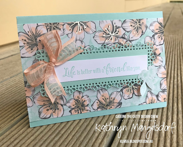 Stampin' Up! Parisian Blossom Speciality Designer Series Paper designed by Kathryn Mangelsdorf