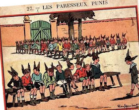 Dessin de Ray-Lambert, illustrateur de manuels scolaires notamment de « Au Pays Bleu », livre de lecture-roman de Edouard Jauffret