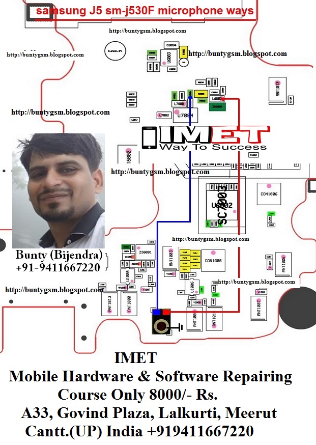 Samsung Galaxy J5 J530f Mic Problem Solution Jumper Ways Imet Mobile Repairing Institute Imet Mobile Repairing Course