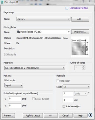 autocad plot