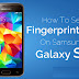 How To Set Built-In Samsung Galaxy S5 Fingerprint Biometric Scan Lock