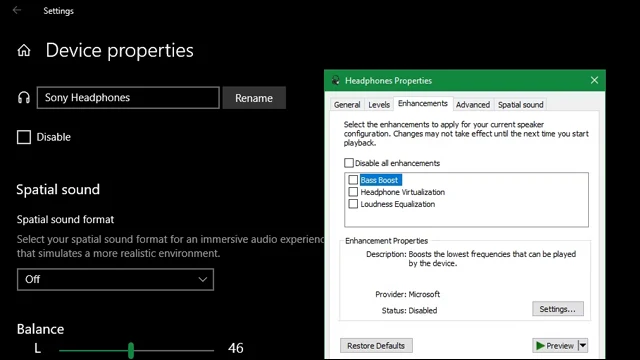 تعطيل-خاصية-Audio-Enhancements