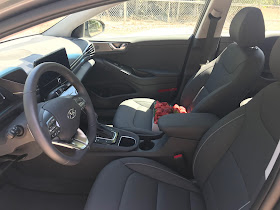 Front seats in 2020 Hyundai Ioniq HEV Limited