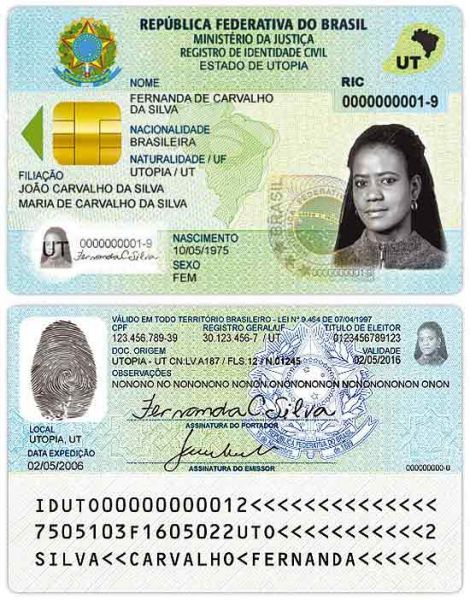 RG com chip será emitido de forma gratuita