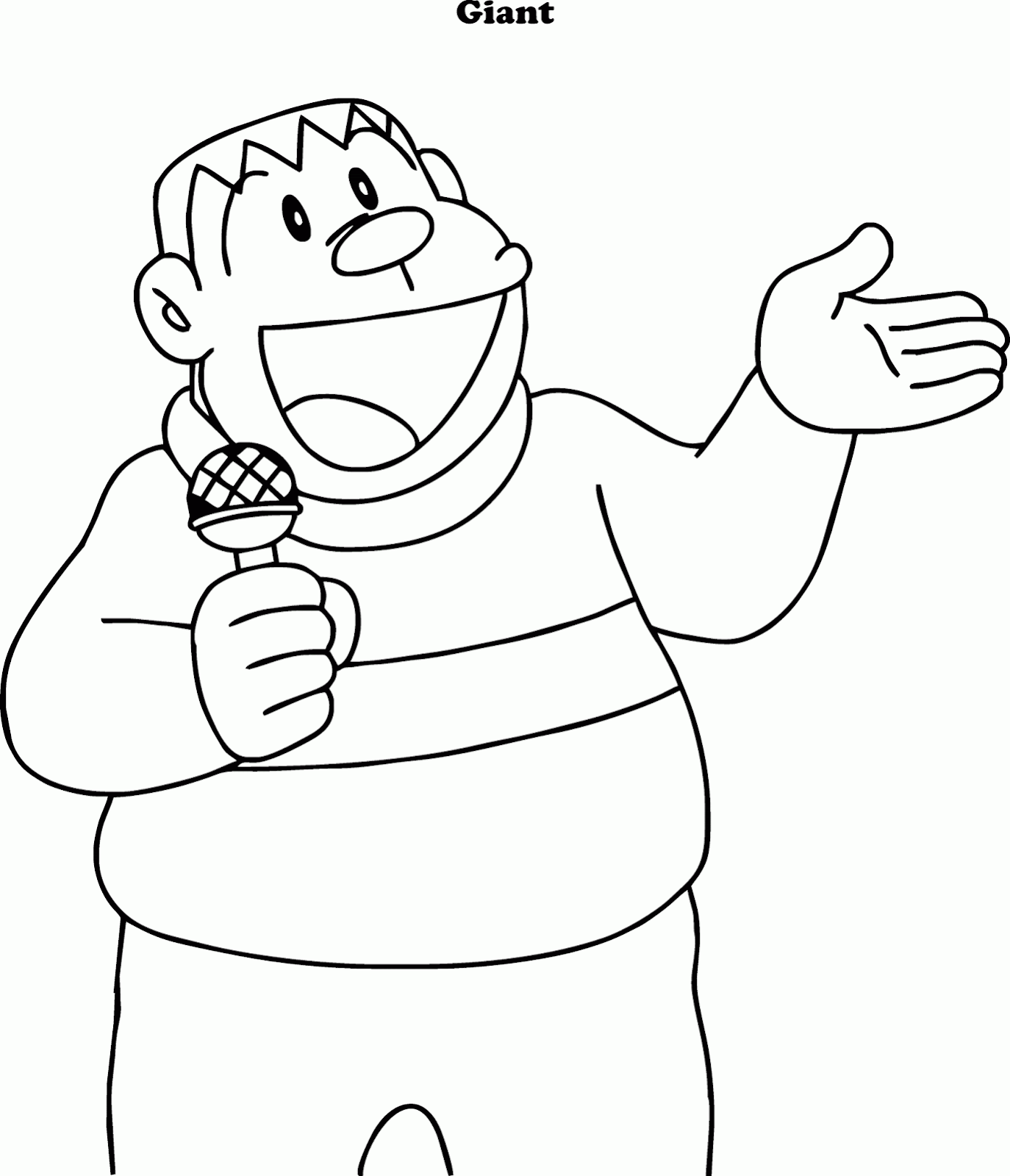 #Doraemon Mewarnai Gambar Giant - Contoh Anak PAUD