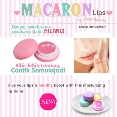 MACAROON LIP BALM PENAWAR BIBIR KERING