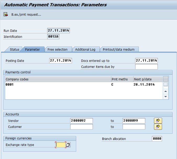 sap f110 account requires an assignment to a co object