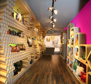 Store Built Entirely Organic From Cardboard