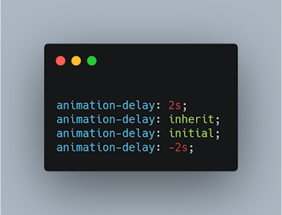 CSS animation-delay property