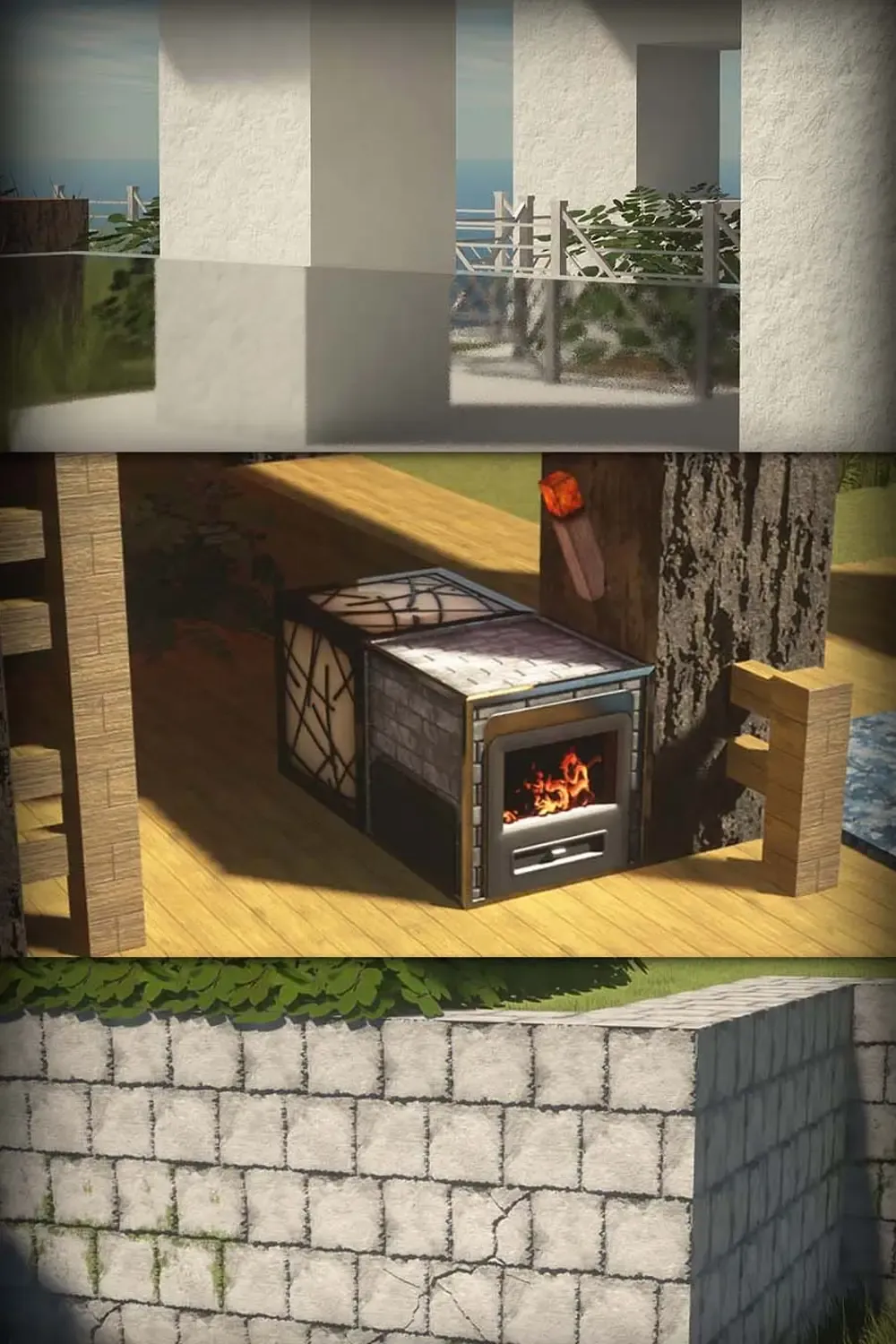 High-resolution Minecraft textures with realistic lighting effects