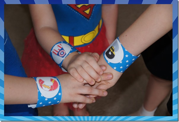 free printable alphabet cuffs for preschool super hero