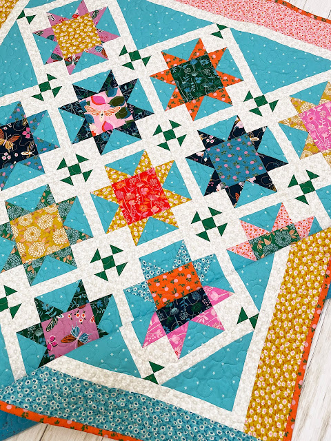 A Bit of Scrap Stuff Blog #ABitofScrapStuff #Quilt #GONightStarQuilt #NightStarQuilt #AccuQuilt #RubyStarSociety #ModaFabrics #Janome