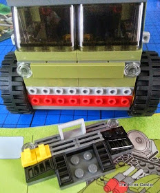 LEGO TMNT Turtle Van Takedown Set 79115 Review vehicle build front grill and radiator