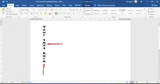Cara Membuat Tulisan Vertikal di Microsoft Word Menggunakan Fitur WordArt