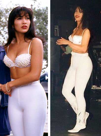 Selena quintanilla look branco