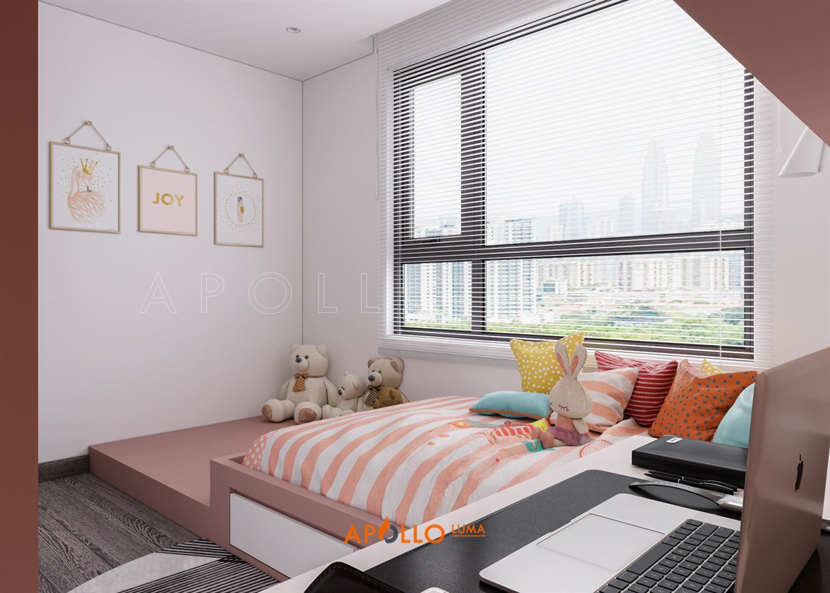 Thiết kế nội thất căn hộ 3 phòng ngủ (106m2) Vinhomes Smart City Tây Mỗ