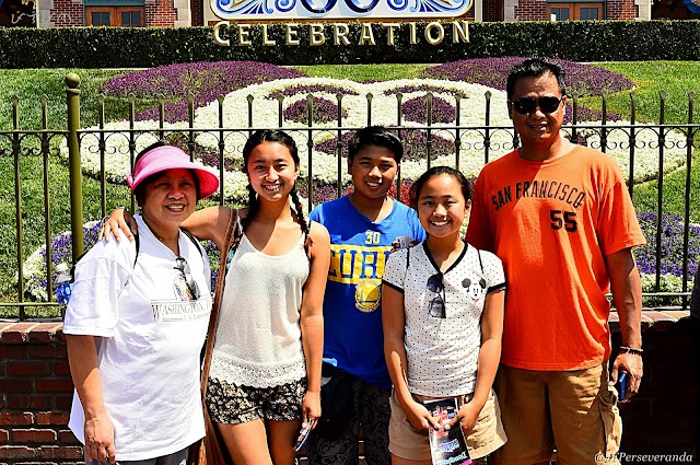 Disneyland in June 2015 with Tita Lila