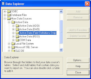 Data Source: Field Definition Only