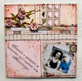 sewing room friends sentiment stamp