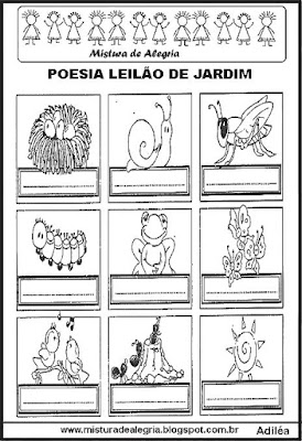 Poesia leilão de jardim