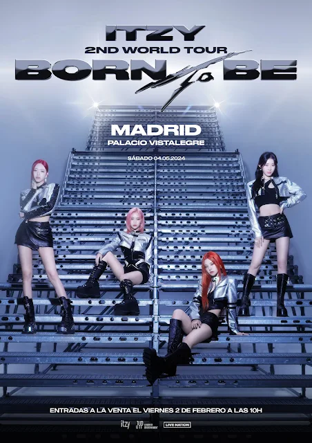 ITZY en concierto en Madrid el 4 de mayo del 2024