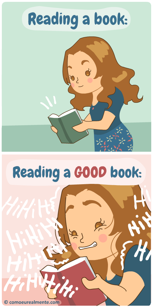 When I read a good book