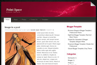 Point Space Blogger Template | Black and White