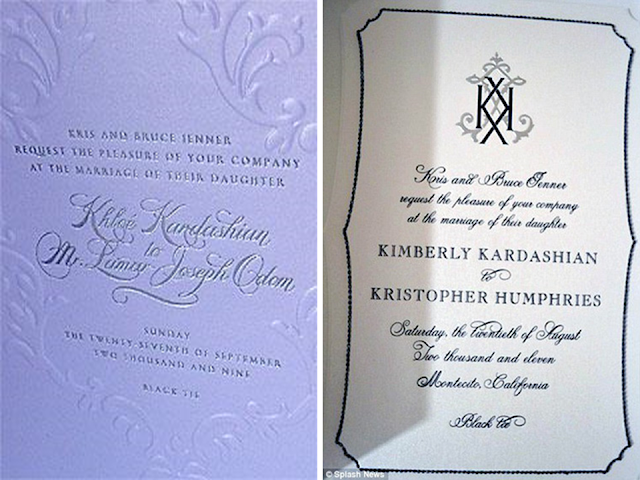 convite casamento kardashian