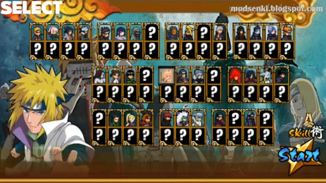 Naruto Senki MOD War Of the Ninja Full Character Apk Android Terbaru modsenki.blogspot.com