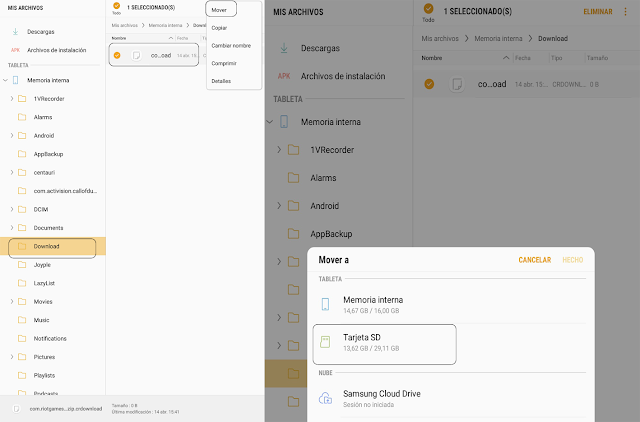 Cómo mover aplicaciones a la tarjeta SD