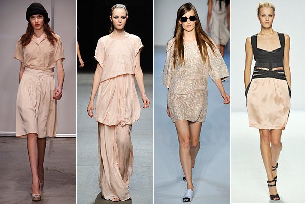 In the Nude left: Catherine Holstein, Yigal Azrouël, Karen Walker, Narciso Rodriguez