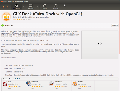 Cairo-Dock from Ubuntu Software Center