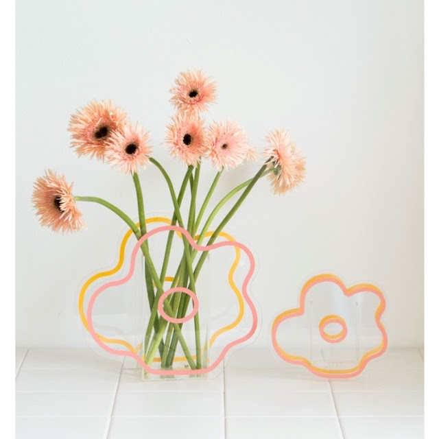 Acrylic Modern Flower Vase