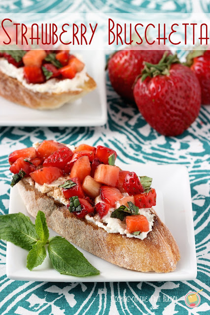 Strawberry Bruschetta |  Cooking on the Front Burners on fg2b