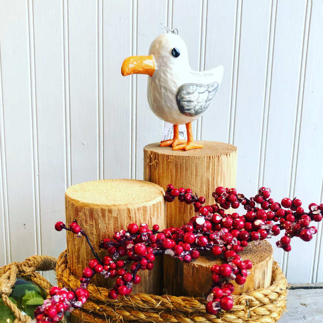 Ceramic Seagull Ornament | LaBelle Cape Cod