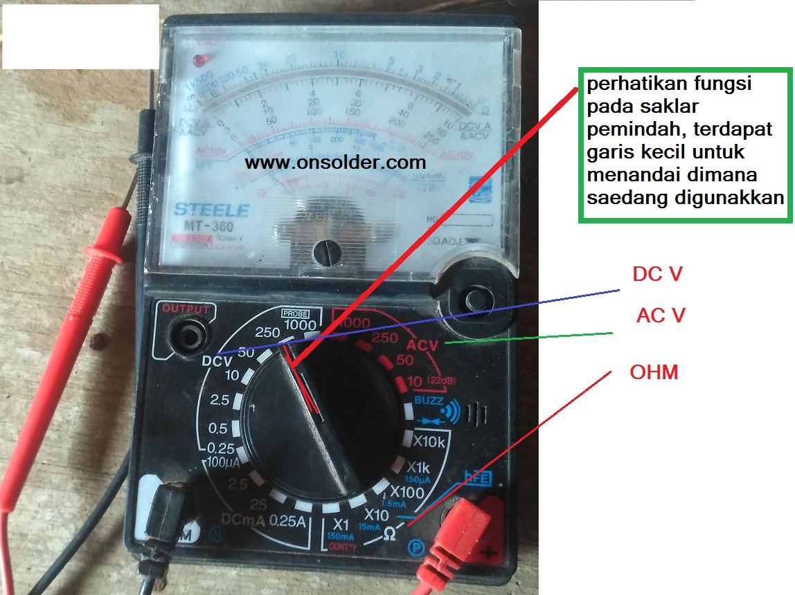 Teknik Dasar Pengukuran Tegangan Tv Crt Onsolder