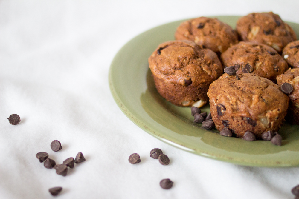 Dark Chocolate Pear Muffins